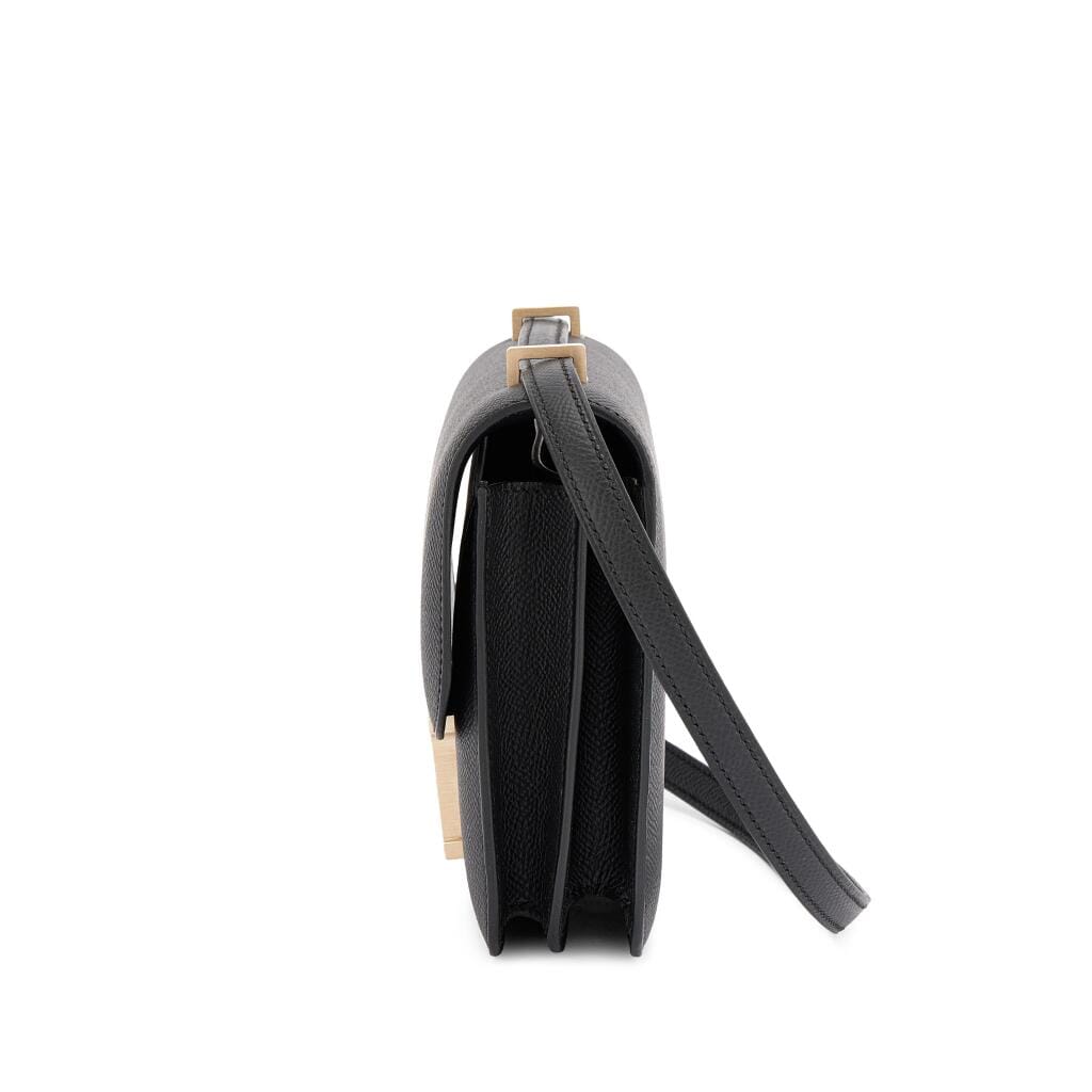 Black Epsom Mini Constance 18 Brushed Gold Hardware, 2025