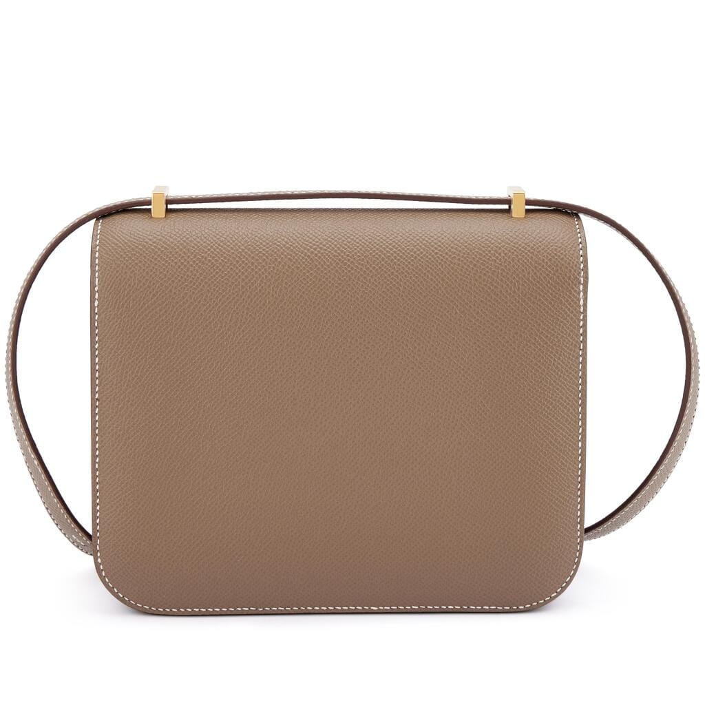 Etoupe Epsom Mini Constance 18 Gold Hardware, 2025