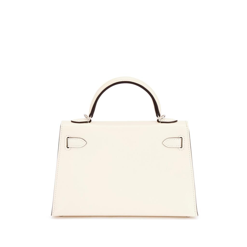 Limited Edition Cream Box Studded Mini Kelly II 20 Palladium Hardware, 2026