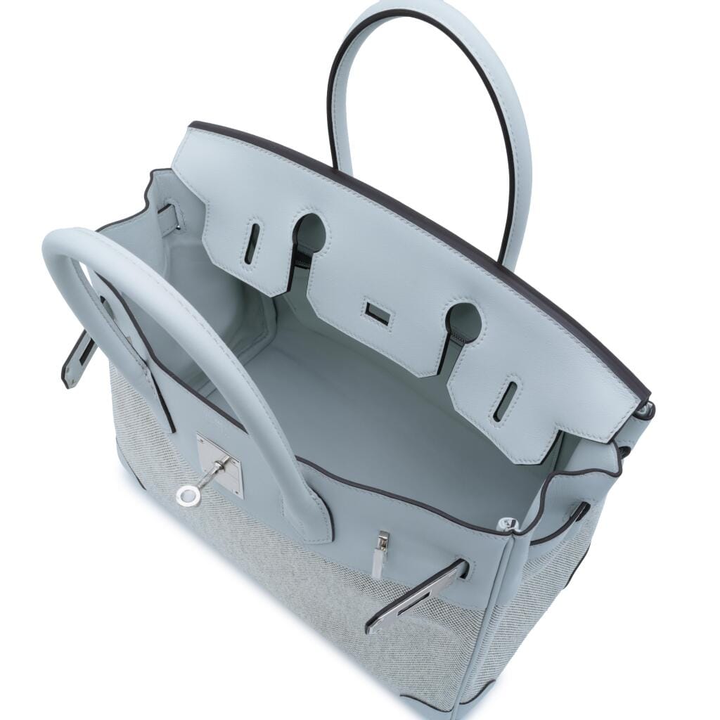 Gris Pantin Swift and Ecru and Ardoise Toile Birkin 30 Palladium Hardware, 2026