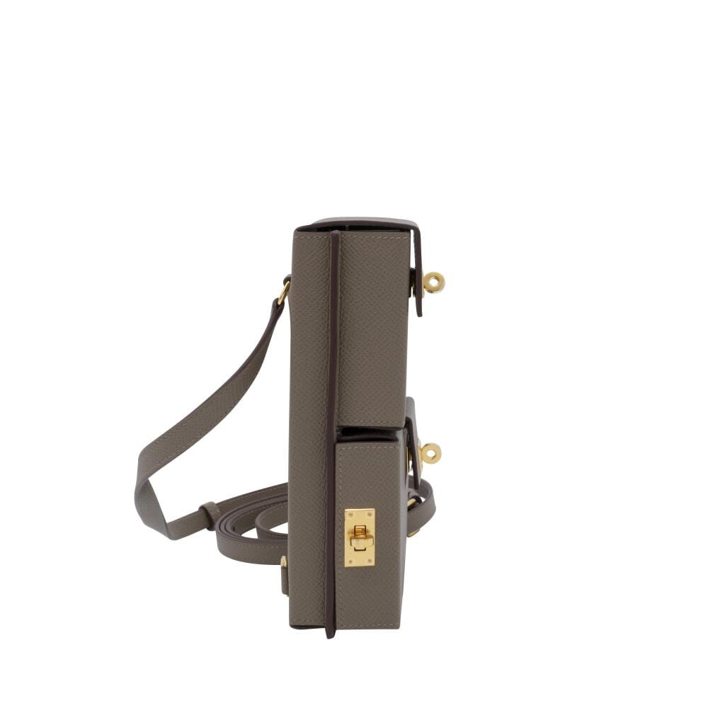 Etoupe Epsom Kelly Multipocket Gold Hardware, 2026