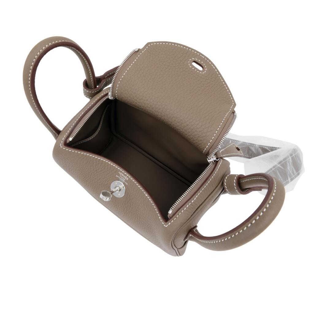 Etoupe Clemence Mini Lindy II Palladium Hardware, 2026