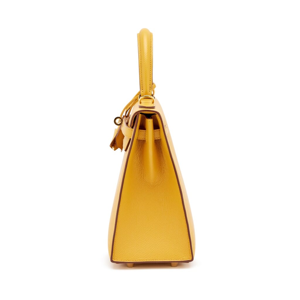 Jaune Ambre Epsom Sellier Kelly 25 Gold Hardware, 2021