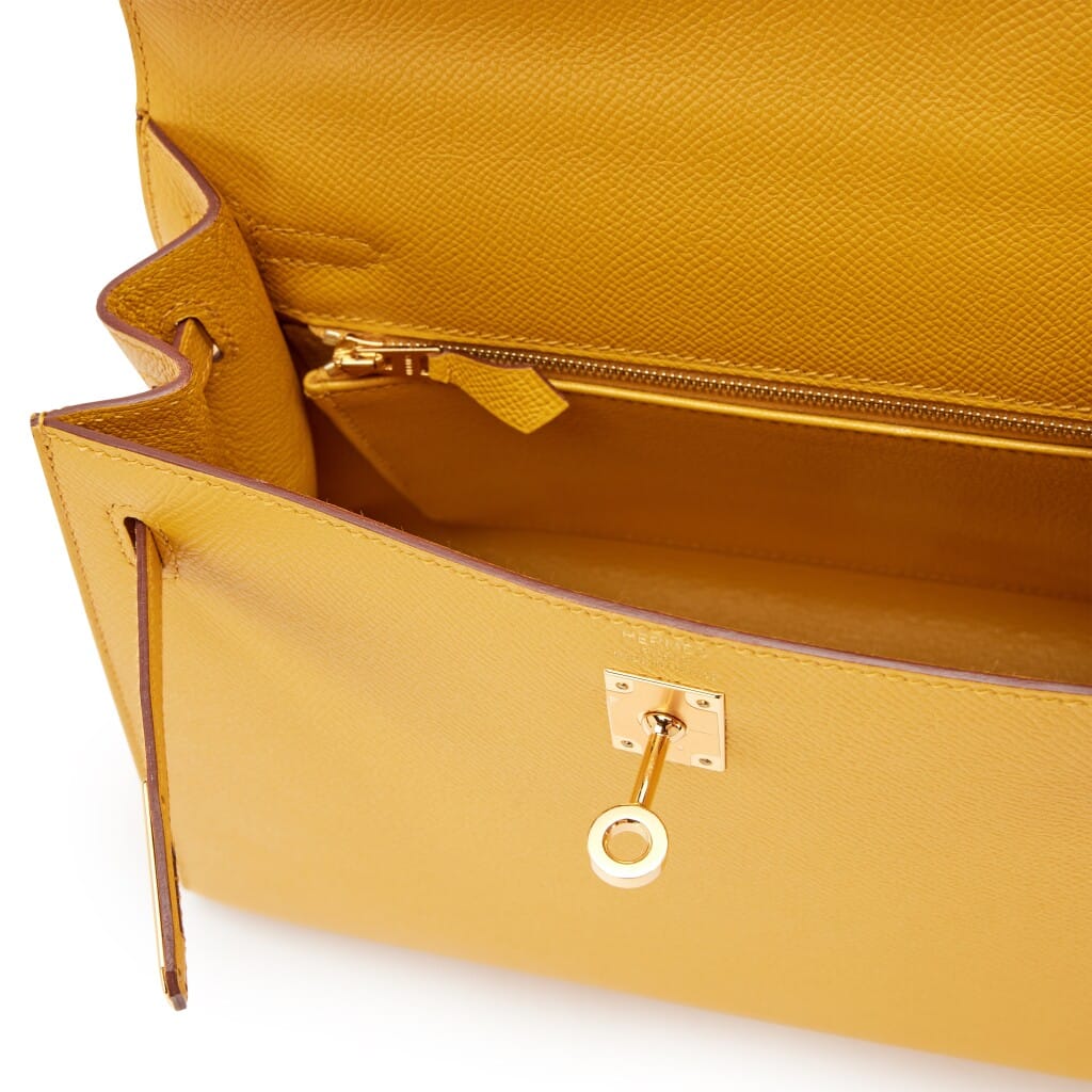 Jaune Ambre Epsom Sellier Kelly 25 Gold Hardware, 2021