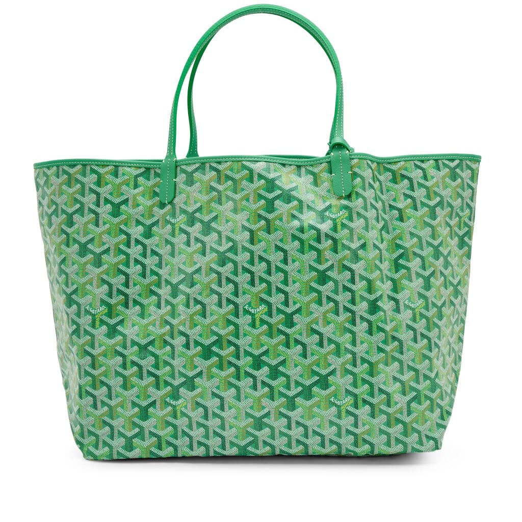 Meadow Green Goyardine Canvas and Chevroches Calfskin Saint Louis GM Tote, 2026