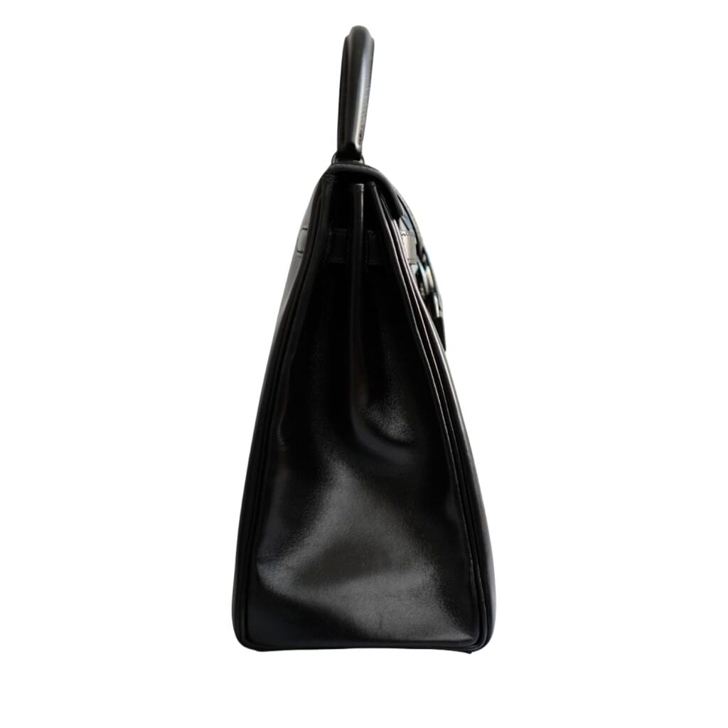 Limited Edition Black Box Calf So Black Retourné Kelly 35 Black PVD Hardware, 2010
