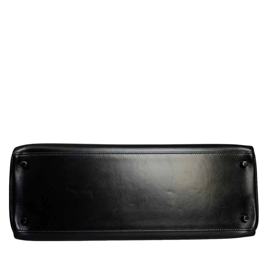 Limited Edition Black Box Calf So Black Retourné Kelly 35 Black PVD Hardware, 2010