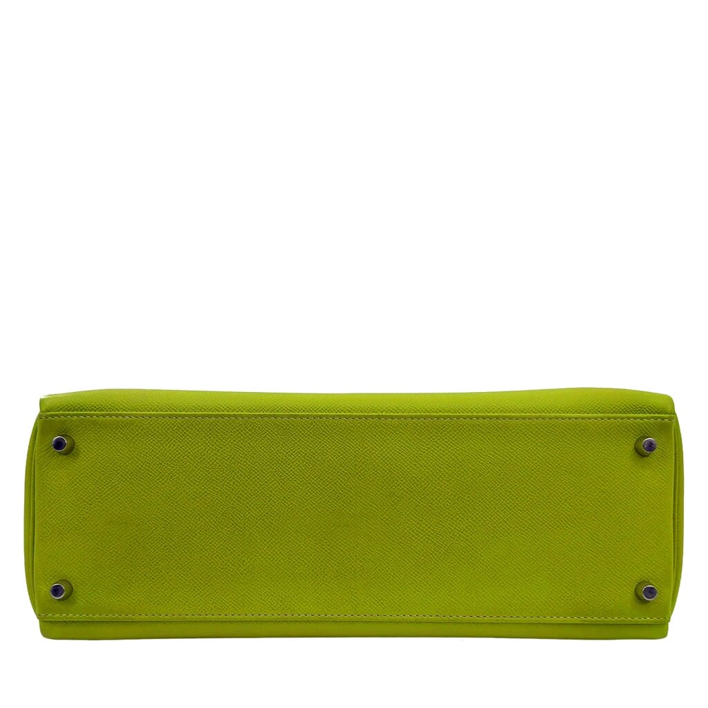Kiwi and Vert Olive Candy Epsom Retourne Kelly 35 Palladium Hardware, 2011