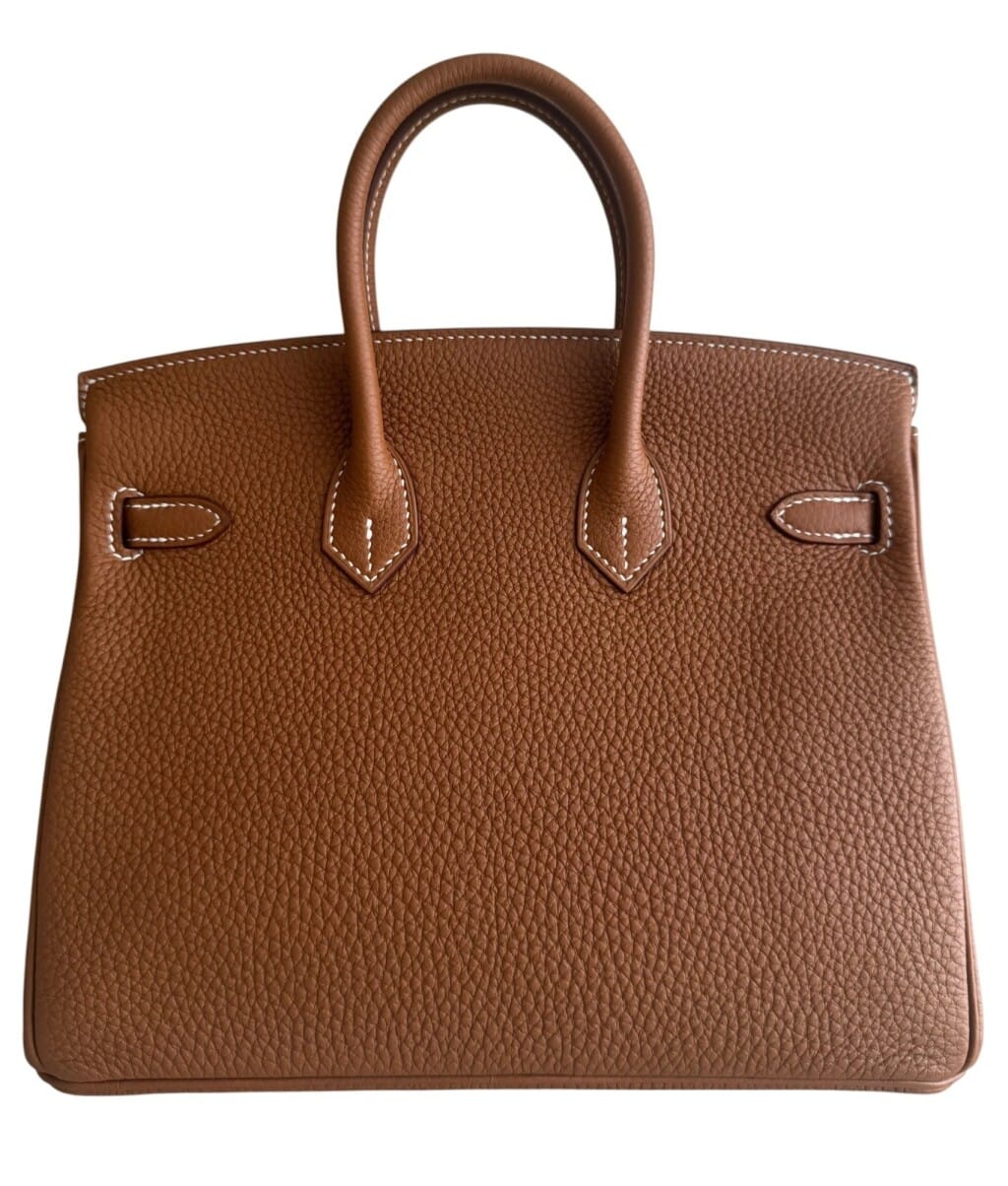 Gold Togo Birkin 25 Palladium Hardware, 2022
