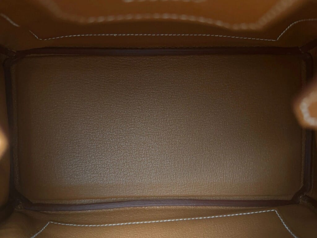 Gold Togo Birkin 25 Palladium Hardware, 2022