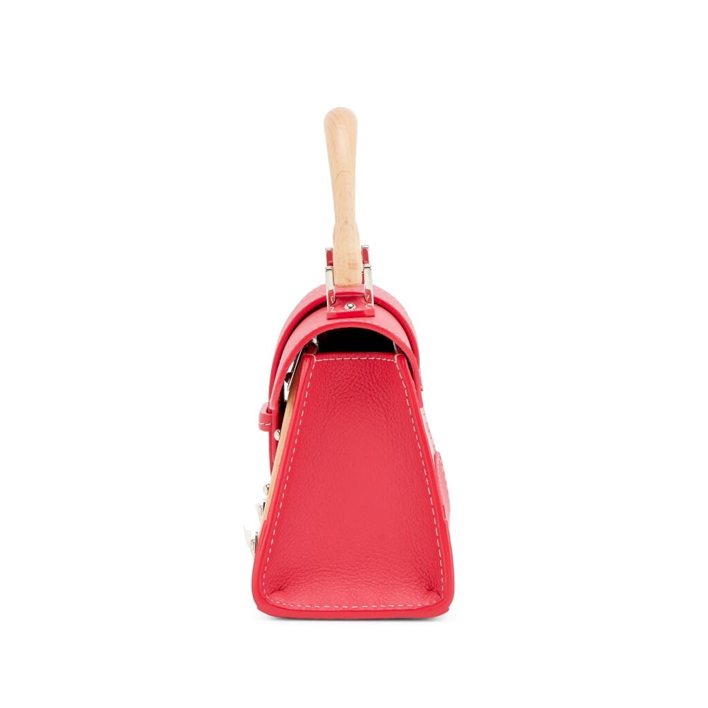 Fuchsia Goyardine Canvas and Chevroches Calfskin Saïgon Structuré Nano Bag Silver Hardware, 2025