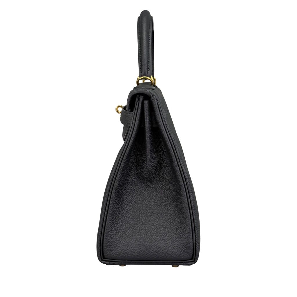 Black Togo Retourne Kelly 28 Gold Hardware, 2026