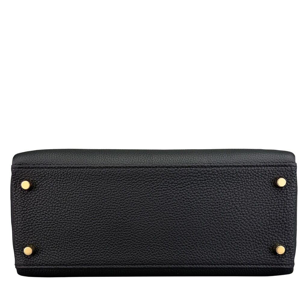 Black Togo Retourne Kelly 28 Gold Hardware, 2026