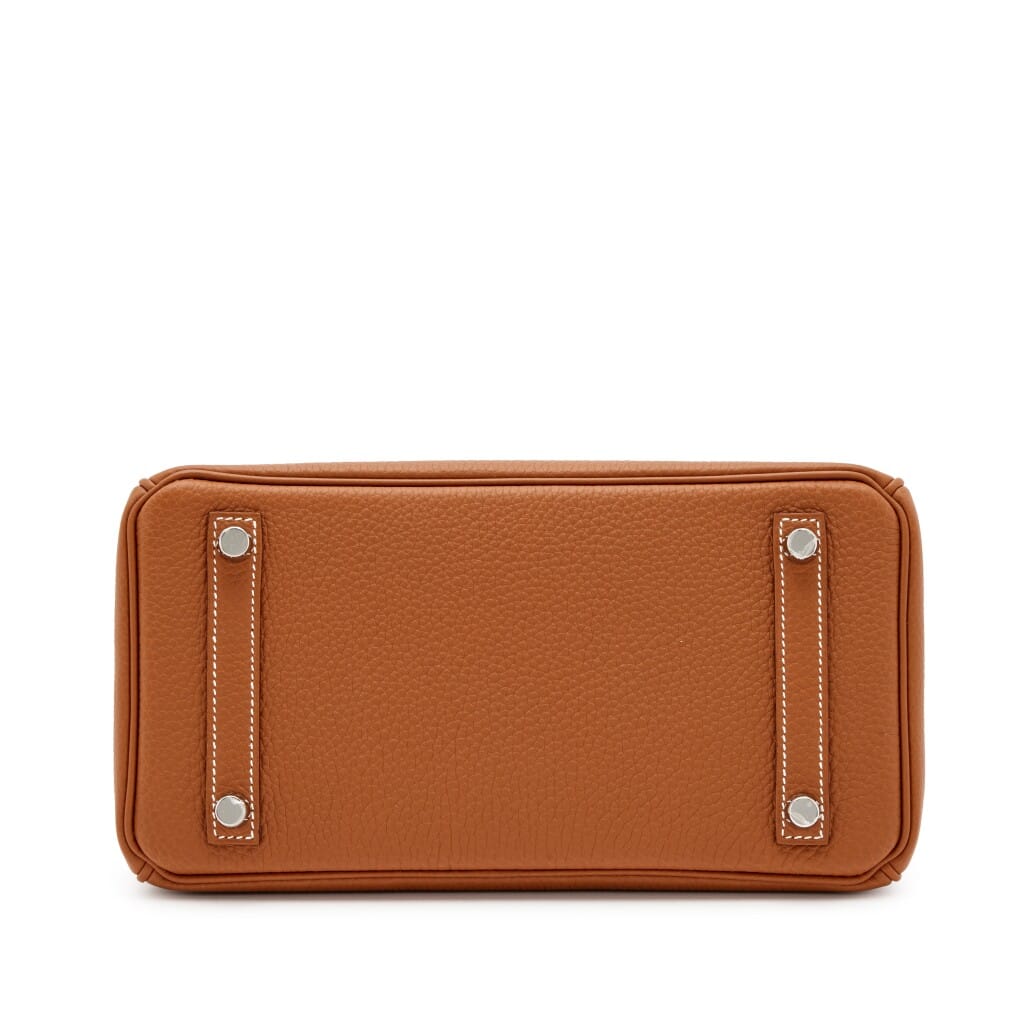 Gold Togo Birkin 25 Palladium Hardware, 2025
