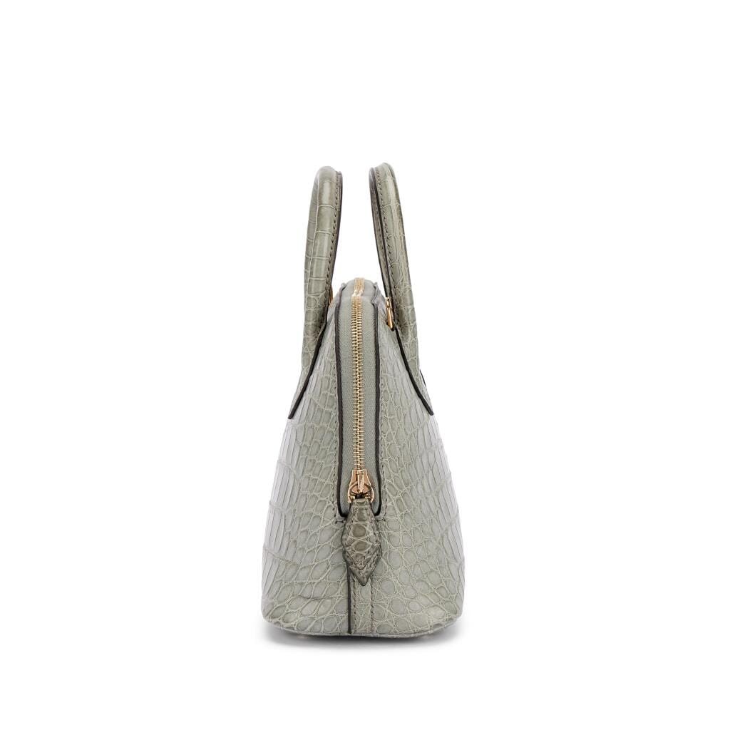 Gris Ciment Matte Alligator Mini Bolide 1923 Gold Hardware, 2023