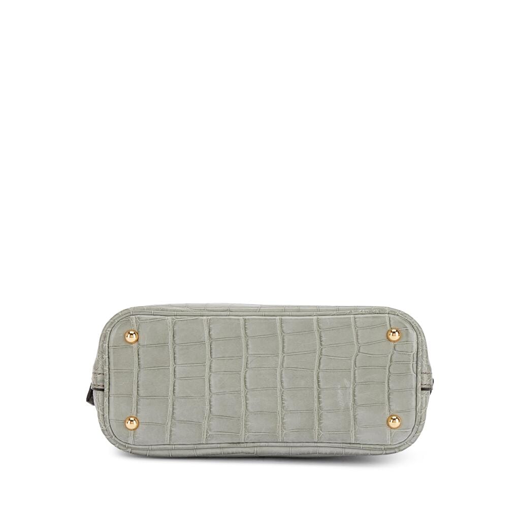 Gris Ciment Matte Alligator Mini Bolide 1923 Gold Hardware, 2023