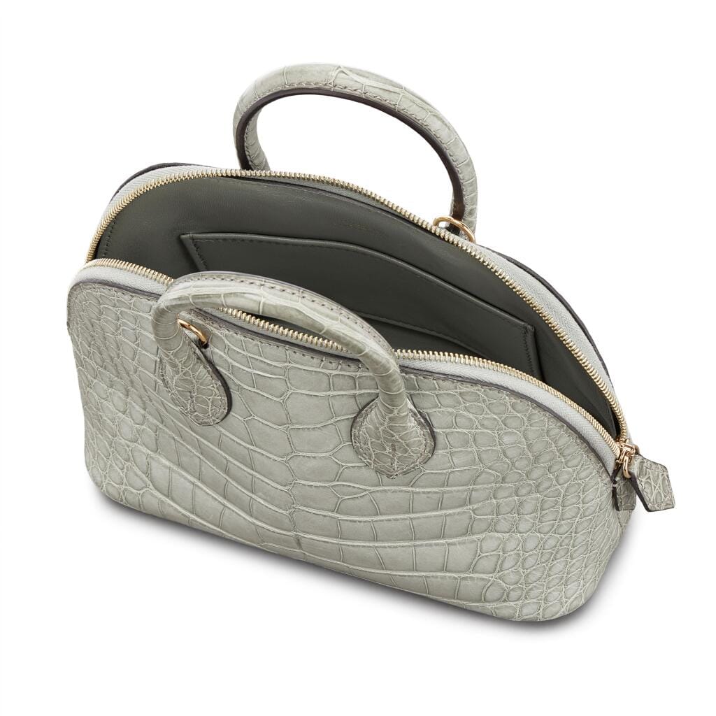Gris Ciment Matte Alligator Mini Bolide 1923 Gold Hardware, 2023
