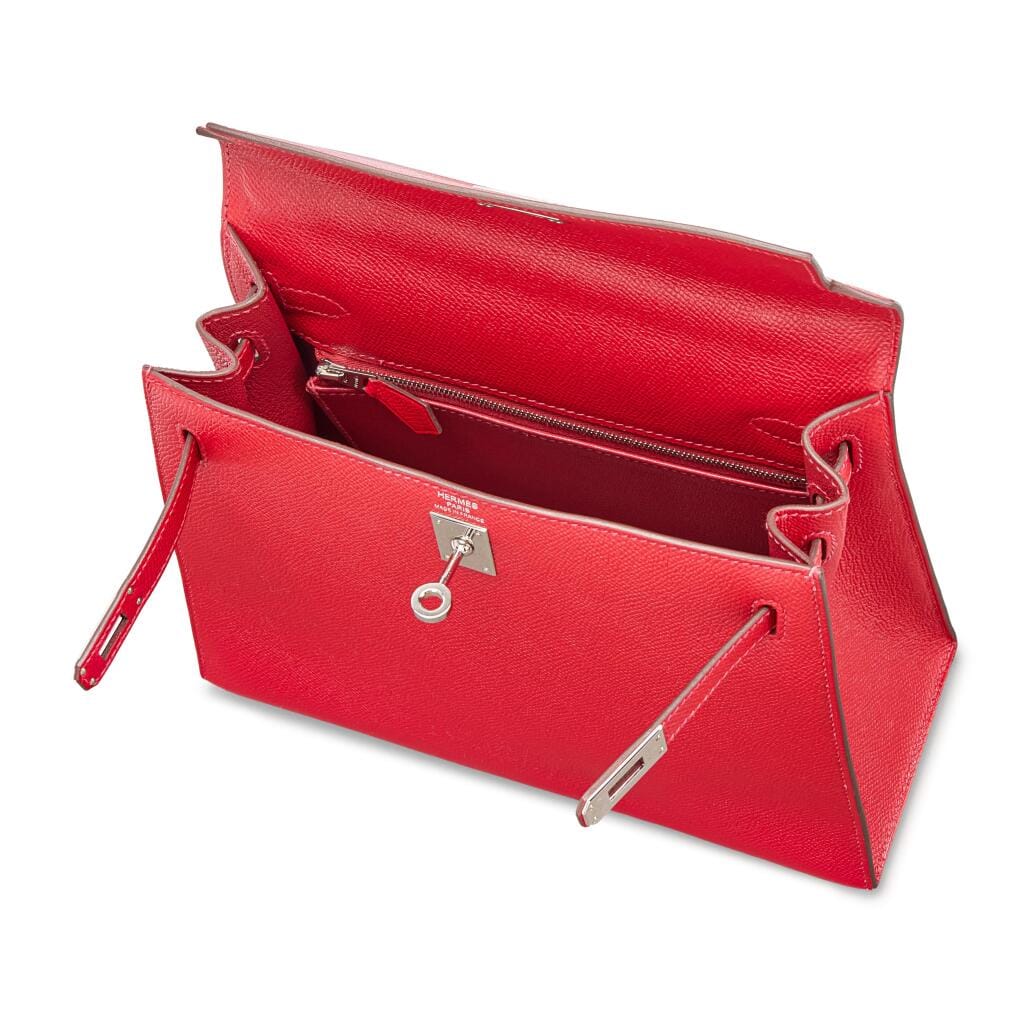Rouge Casaque Epsom Kelly 25 Sellier Palladium Hardware, 2016