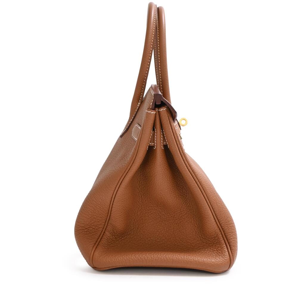 Gold Togo Birkin 30 Gold Hardware. 2021