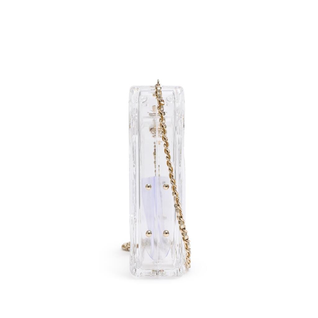 Limited Edition Clear Lucite Dubai by Night Gas Tank Pale Gold Hardware, 2015