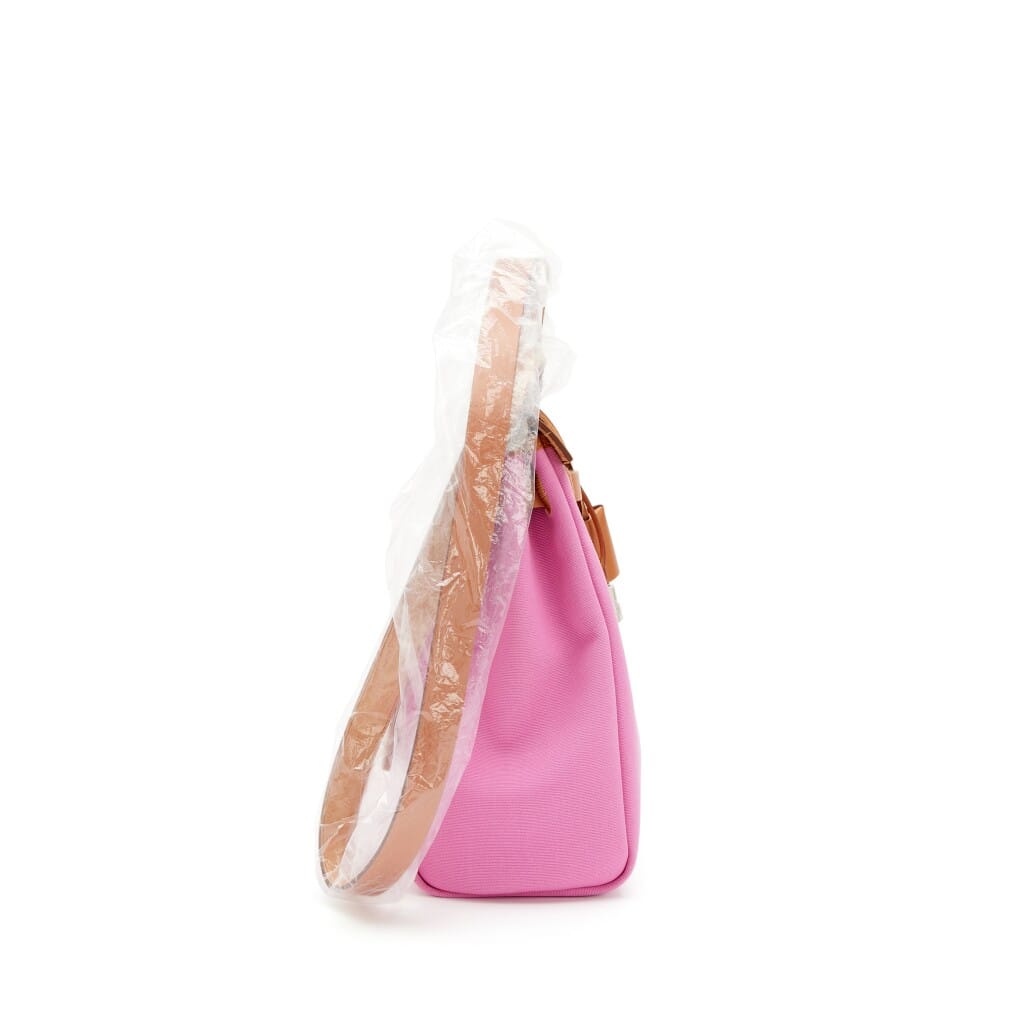 Natural Vache Hunter and Bubblegum Pink Toile Herbag Zip 31 Palladium Hardware, 2021