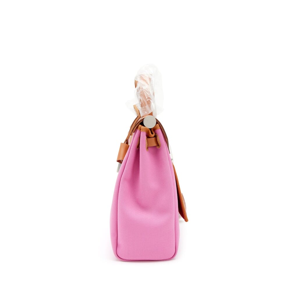 Natural Vache Hunter and Bubblegum Pink Toile Herbag Zip 31 Palladium Hardware, 2021