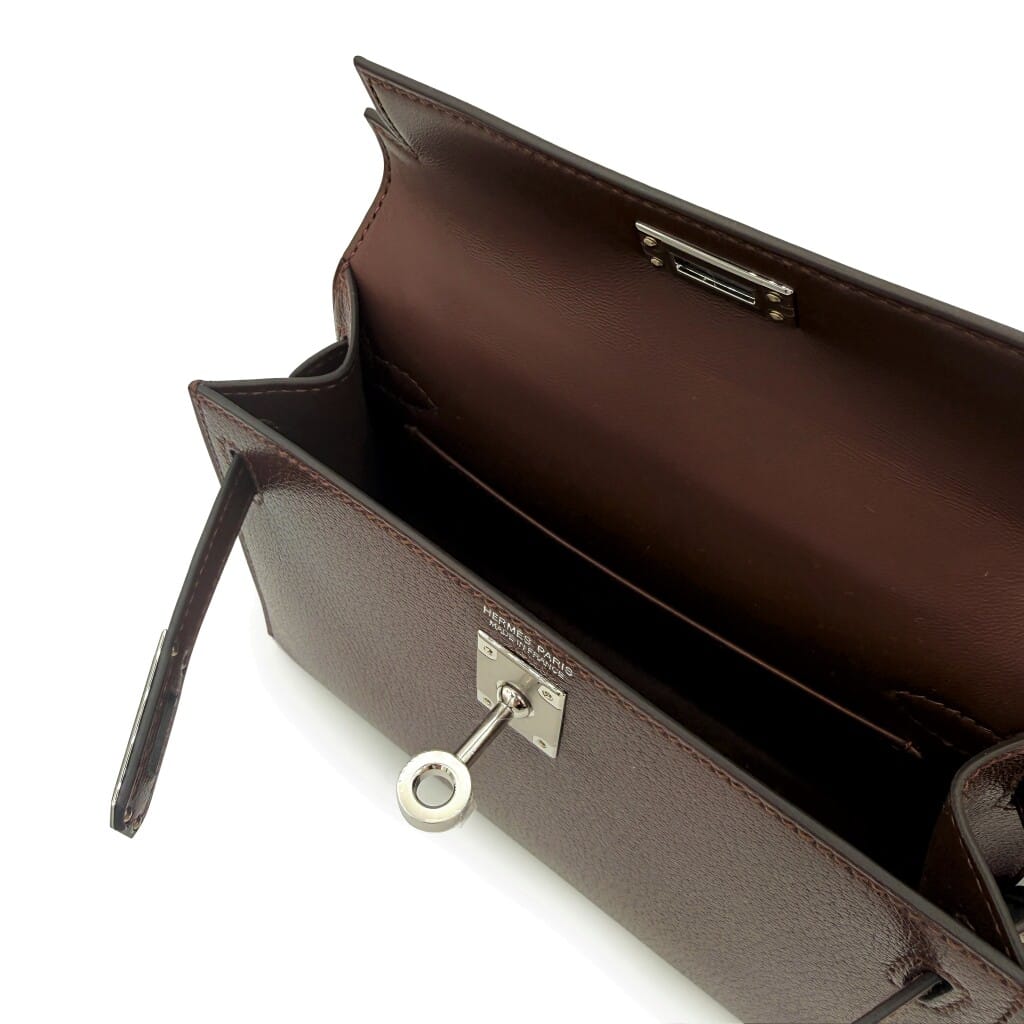 Limited Edition Terre Chèvre Chamkila Atouts Mini Kelly II 20 Palladium Hardware, 2026