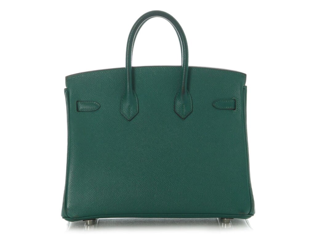 Malachite Epsom Birkin 25 Palladium Hardware, 2014