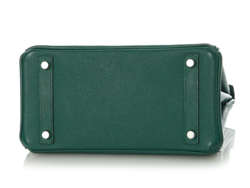 Malachite Epsom Birkin 25 Palladium Hardware, 2014