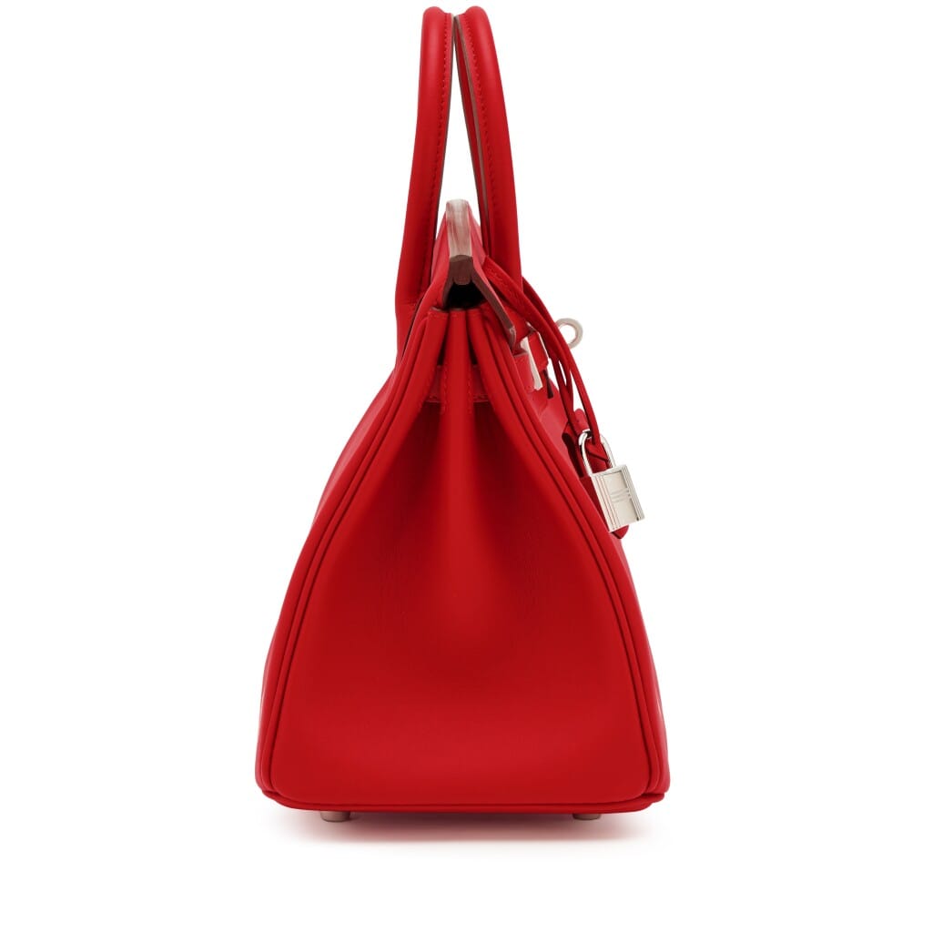 Rouge de Coeur Swift Birkin 25 Palladium Hardware, 2026