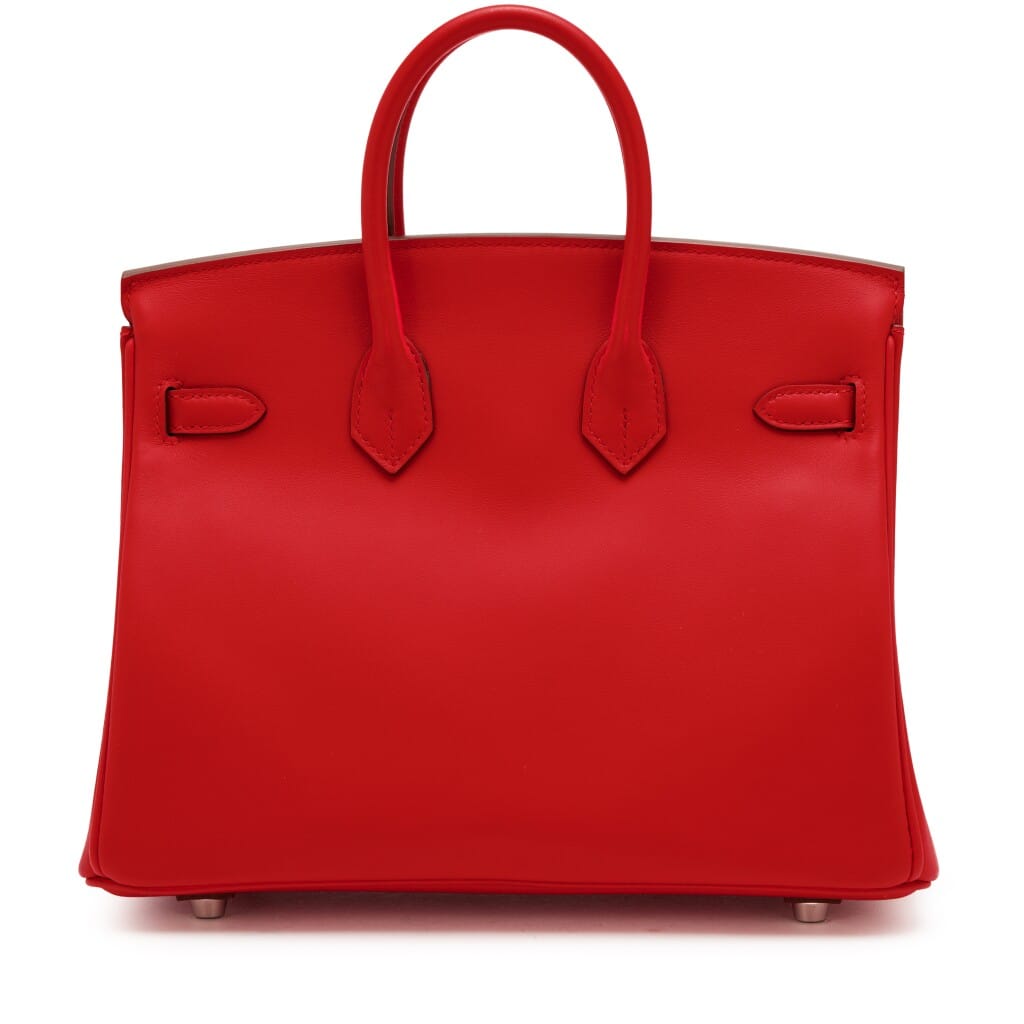 Rouge de Coeur Swift Birkin 25 Palladium Hardware, 2026