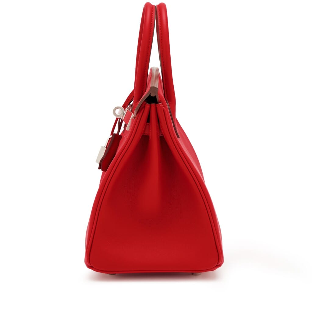 Rouge de Coeur Swift Birkin 25 Palladium Hardware, 2026