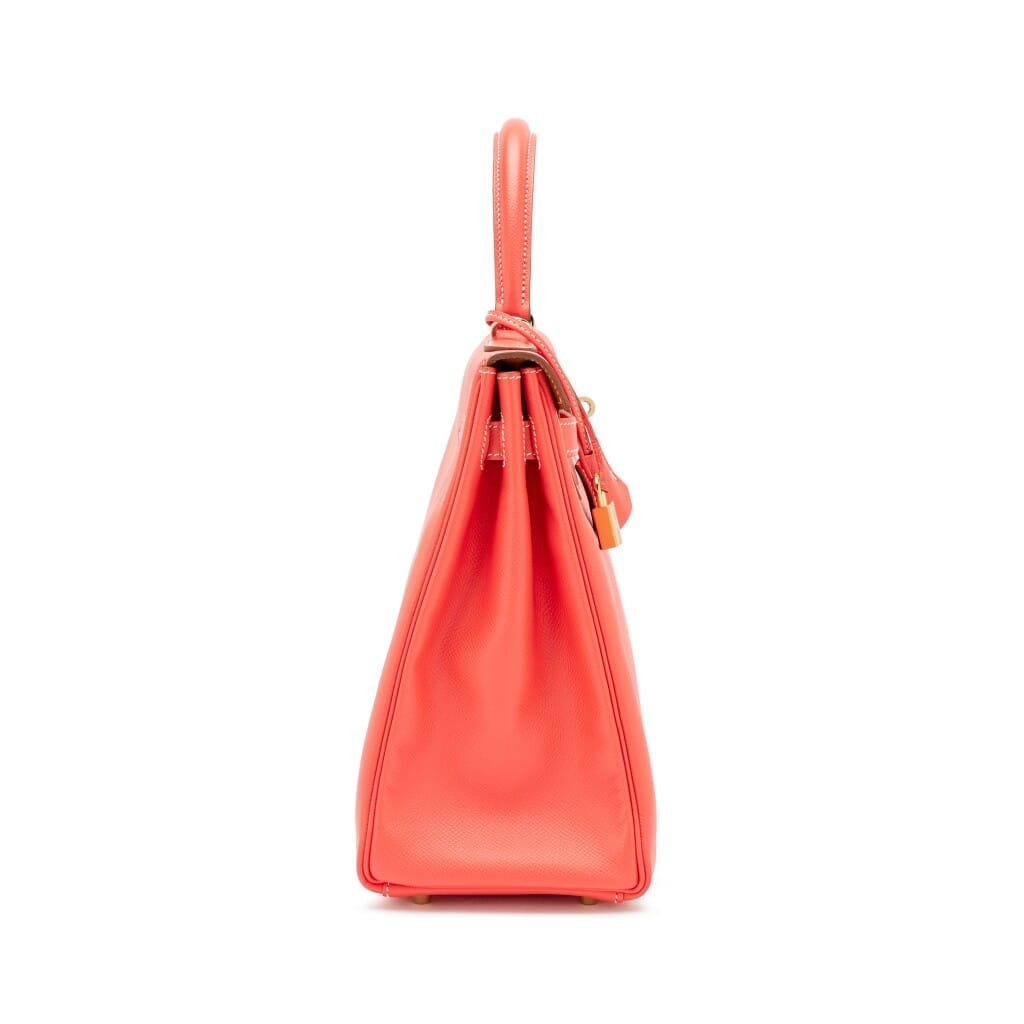 Rose Jaipur and Gold Candy Epsom Retourne Kelly 35 Permabrass Hardware, 2012