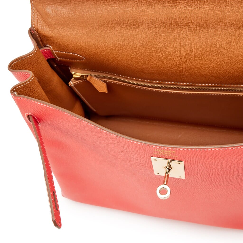 Rose Jaipur and Gold Candy Epsom Retourne Kelly 35 Permabrass Hardware, 2012