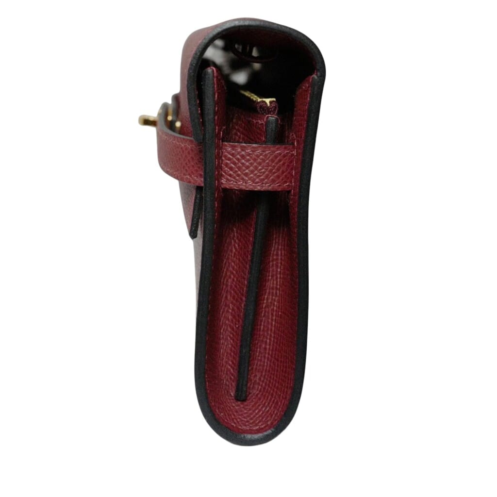 Rouge H Epsom Kelly-To-Go Wallet Gold Hardware, 2026