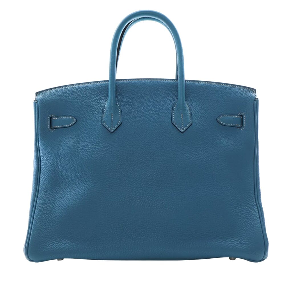 Bleu Jean Togo Birkin 35 Palladium Hardware, 2005