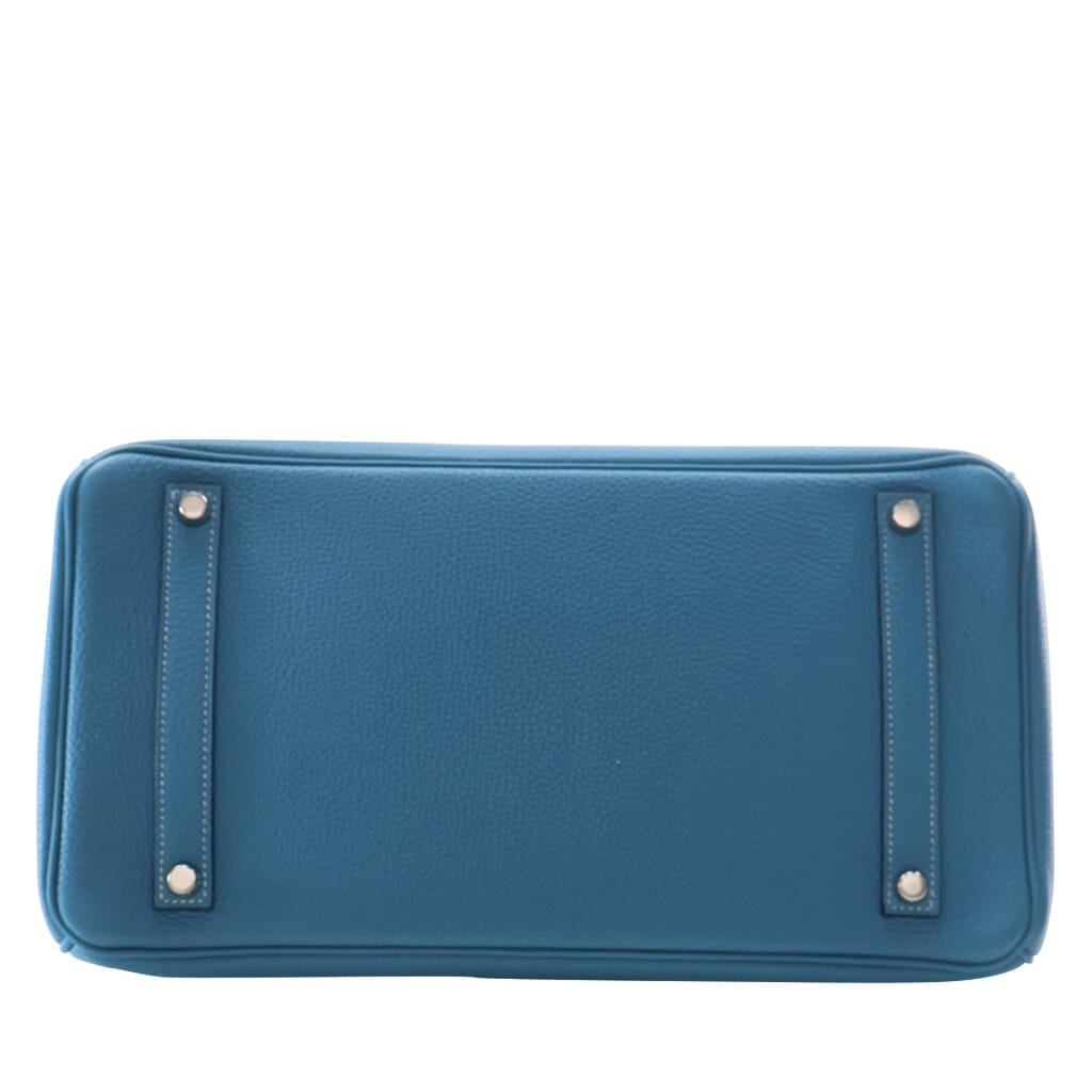 Bleu Jean Togo Birkin 35 Palladium Hardware, 2005