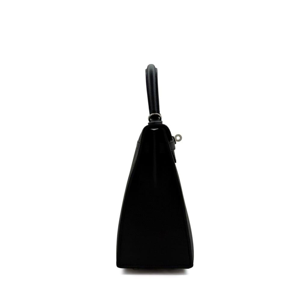 Black Epsom Kelly 25 Sellier Palladium Hardware, 2026