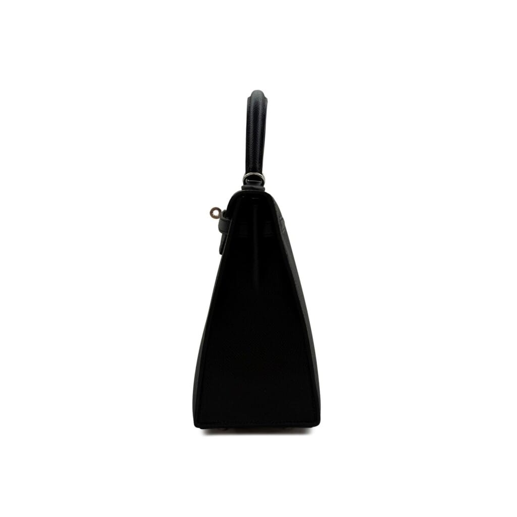 Black Epsom Kelly 25 Sellier Palladium Hardware, 2026