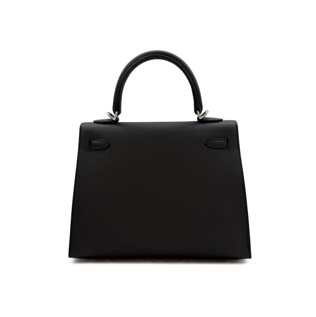 Black Epsom Kelly 25 Sellier Palladium Hardware, 2026