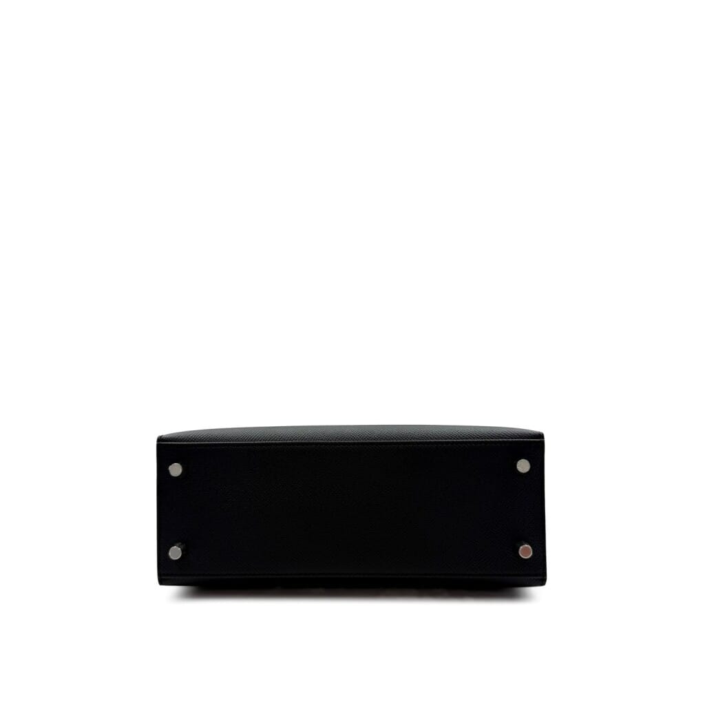 Black Epsom Kelly 25 Sellier Palladium Hardware, 2026