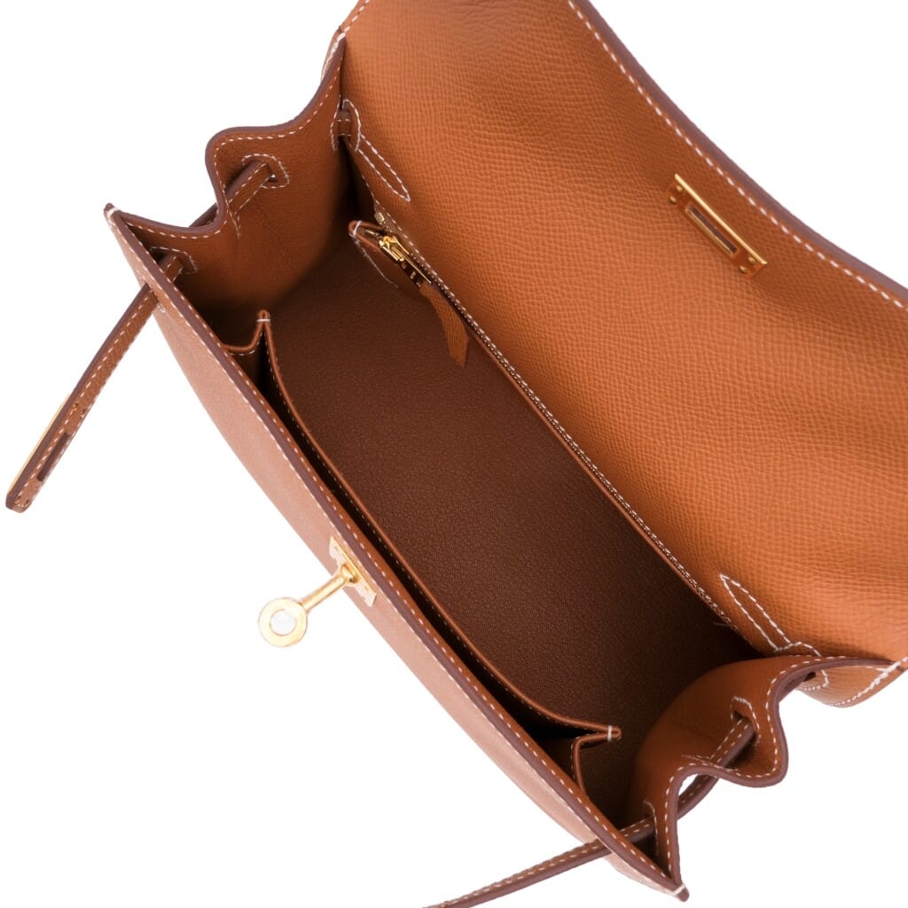 Gold Epsom Kelly 25 Sellier Palladium Hardware, 2026
