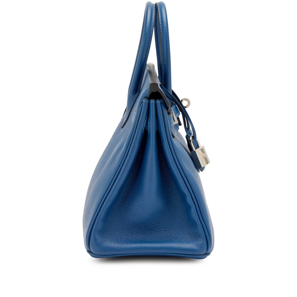 Deep Bleu Novillo Birkin 25 Palladium Hardware, 2019