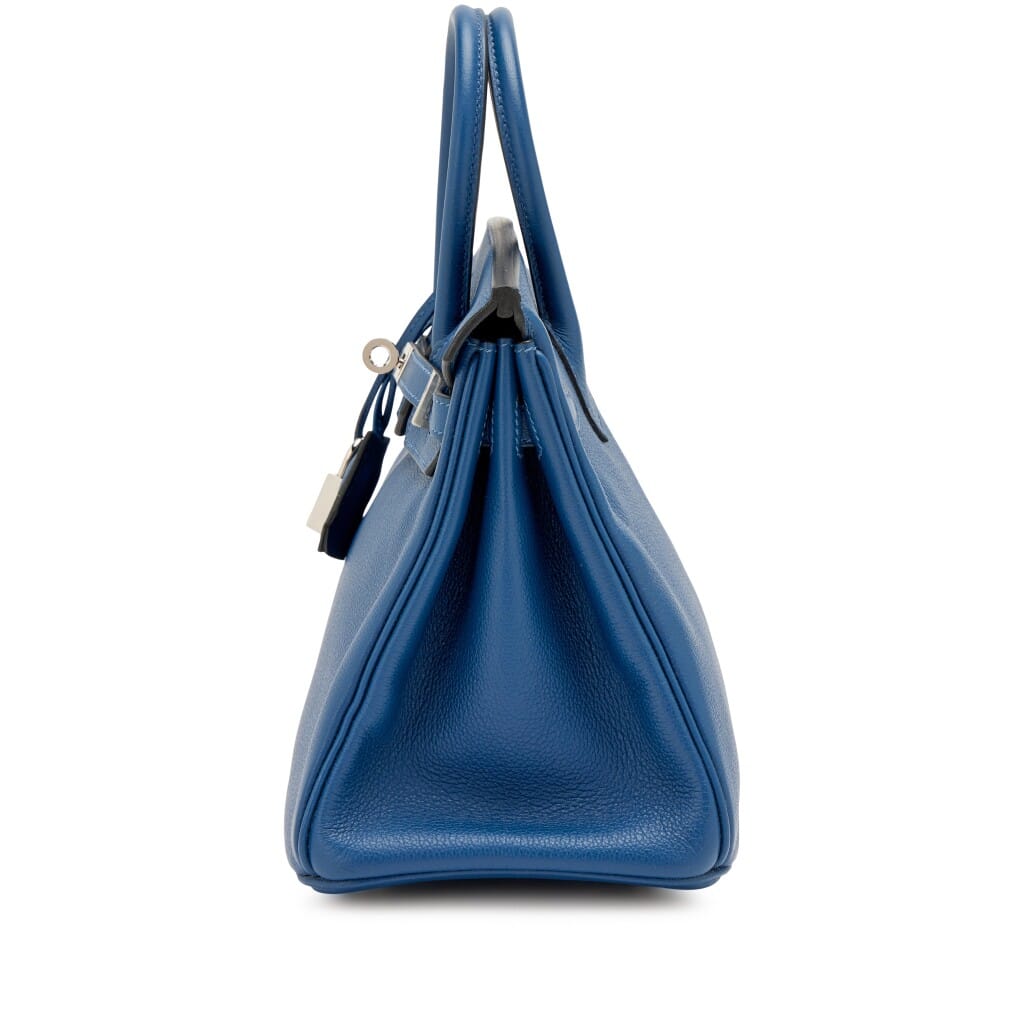 Deep Bleu Novillo Birkin 25 Palladium Hardware, 2019