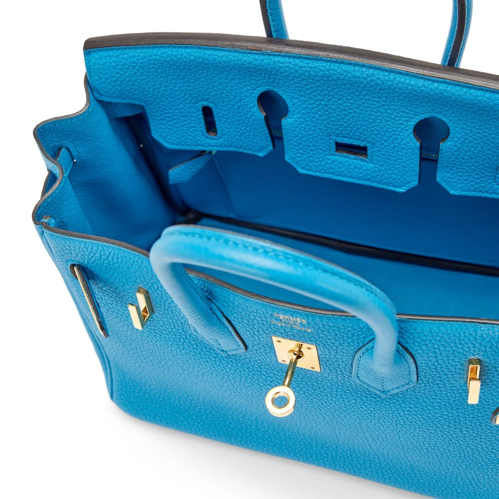 Bleu Izmir Togo Birkin 25 Gold Hardware, 2020