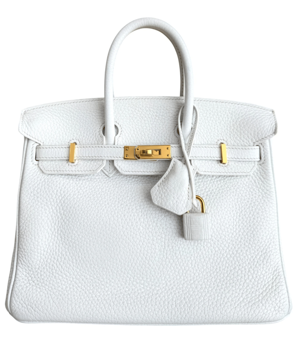 Blanc White Togo Birkin 25 Gold Hardware, 2019