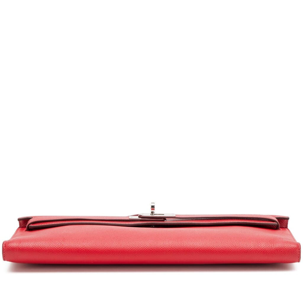Rouge Casaque Epsom Kelly Cut Pochette Palladium Hardware, 2015