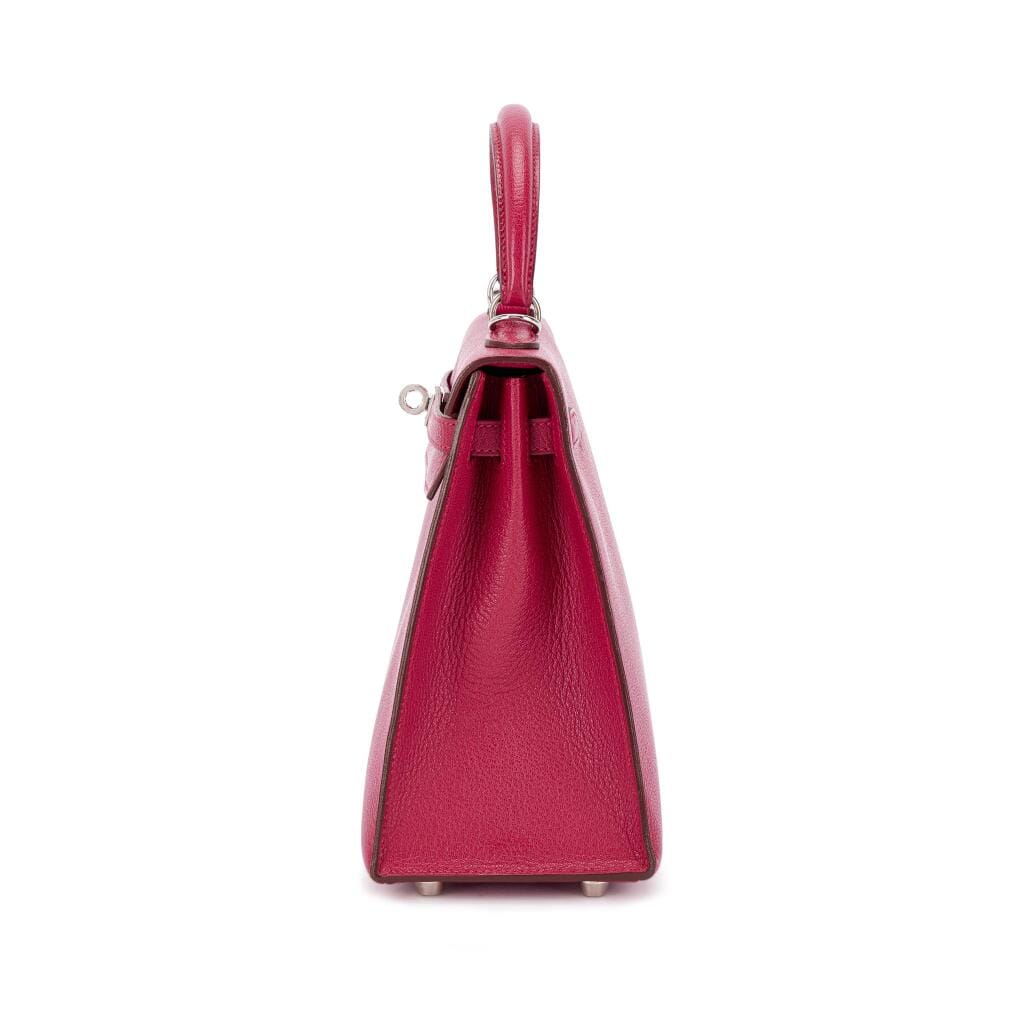 Fuchsia Chèvre Kelly 25 Sellier Palladium Hardware, 2002