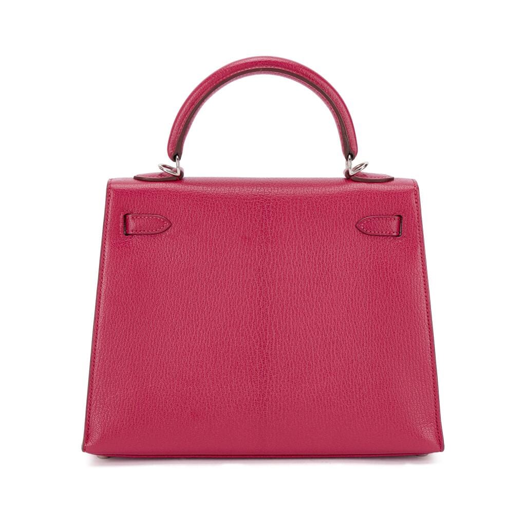 Fuchsia Chèvre Kelly 25 Sellier Palladium Hardware, 2002