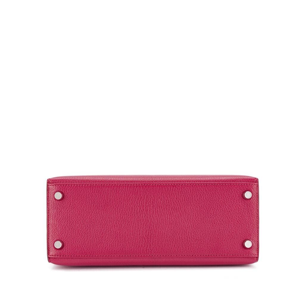 Fuchsia Chèvre Kelly 25 Sellier Palladium Hardware, 2002